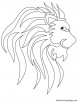 Lion king logo coloring page