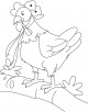 Little Red Hen Coloring Page