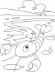 Little lobster coloring pages