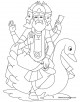 Lord Brahma coloring page