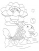 Lotus a holy flower coloring page
