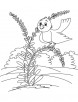 Loving bird coloring page