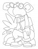 Educated monkey coloring pages