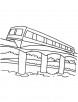Printable monorail coloring page