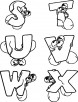 Mouse Alphabet S T U V W X Coloring Pages