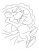 Dreaming mouse coloring pages