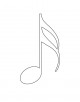 Musical Notes coloring Page