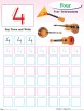 Numbers writing practice worksheet-4