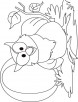 O for owl coloring page for kids