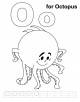 Letter Oo printable coloring page
