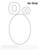 O for oval coloring page with handwriting practice