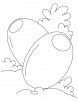 Two egg shaped olive coloring pages