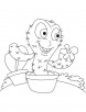 Outdoor cactus coloring page