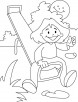 Seesaw, teeter-totter coloring page