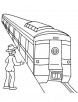 Passenger waiting for metro coloring page