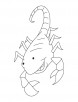 Pet scorpion coloring page