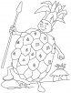 Pineapple guard coloring pages