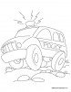 Police petrol car coloring page 2