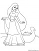 Princess coloring page 6