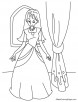 Princess thought coloring page