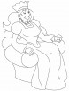 Happy queen coloring pages