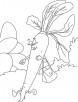 Radish going to market coloring page