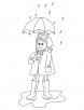 Rainy dress coloring pages