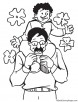 Rest on fathers shoulders coloring page