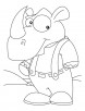 I am not endangered rhinoceros coloring pages
