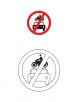 All motor vehicles prohibited traffic sign coloring page