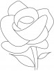 Rose abstract coloring page