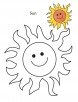 0 Level sun coloring page