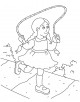 Skipping Coloring Page