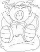 Sleeping Coloring Page