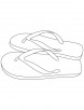 Slippers coloring pages