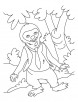 I came down from the tree coloring pages