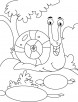 Gleaming snail coloring pages