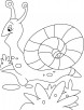 Snail leaving for cocktail coloring pages
