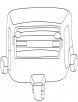 South Indian auto rickshaw coloring page