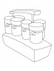 Spice container coloring page