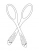 Spoons coloring page