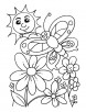 Beautiful spring day coloring page