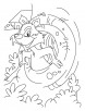 A squirrel in the drey coloring pages
