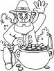 May the luck of Irish enfolds you coloring page