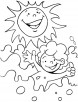 A bright sunny day coloring page