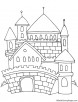 Super fairy castle coloring page