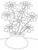 Susan flowers pot coloring page