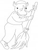 Sweeper coloring page