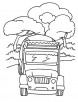 Tank truck coloring page