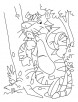 Tiger-man eater coloring pages